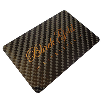 Customized 0.2mm 0.4mm CNC Carbon Fiber Plate VIP Card Business Cards