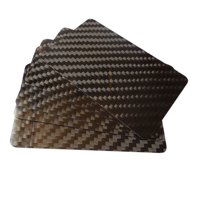 Customized 0.2mm 0.4mm CNC Carbon Fiber Plate VIP Card Business Cards