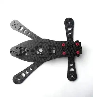 CNC Cutting UAV Parts 3K Machined Carbon Fiber Micro Machining CNC Milling