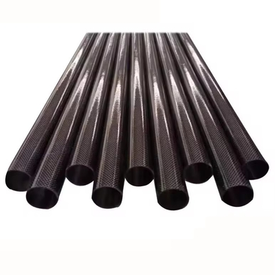 Glossy Or Matte Finish Forged Fabric Carbon Fiber Tube Carbon Fibre pipe rod pole