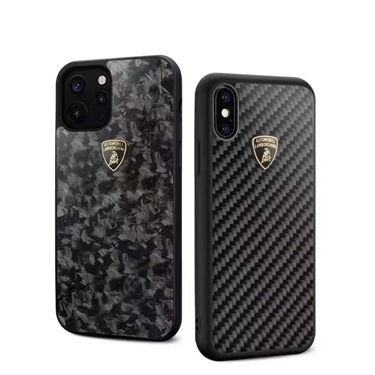 Custom Machined Carbon Fiber CNC Phone Case For Apple IPhone 13 12 11 Pro Max