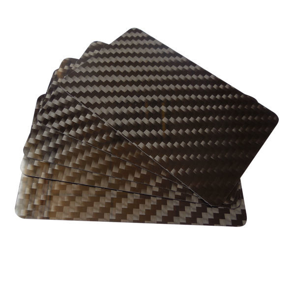 Customized 0.2mm 0.4mm CNC Carbon Fiber Plate VIP Card Business Cards