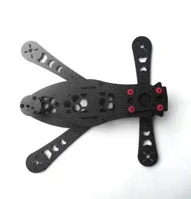 CNC Cutting UAV Parts 3K Machined Carbon Fiber Micro Machining CNC Milling