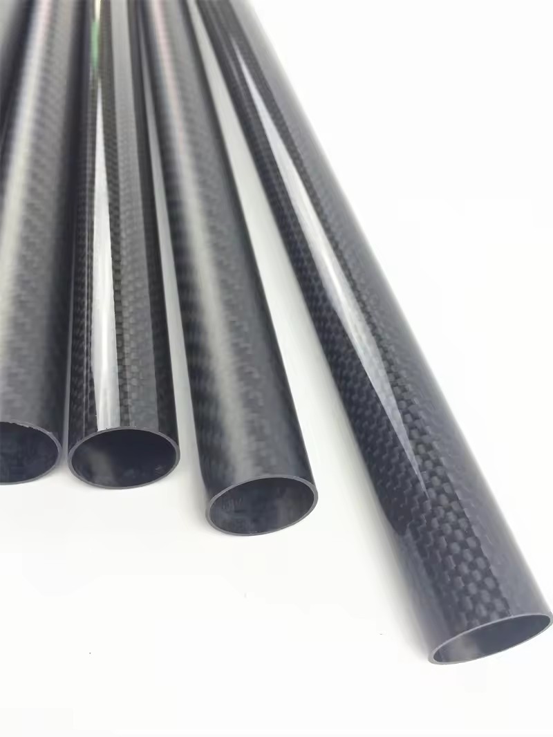 Glossy Or Matte Finish Forged Fabric Carbon Fiber Tube Carbon Fibre pipe rod pole