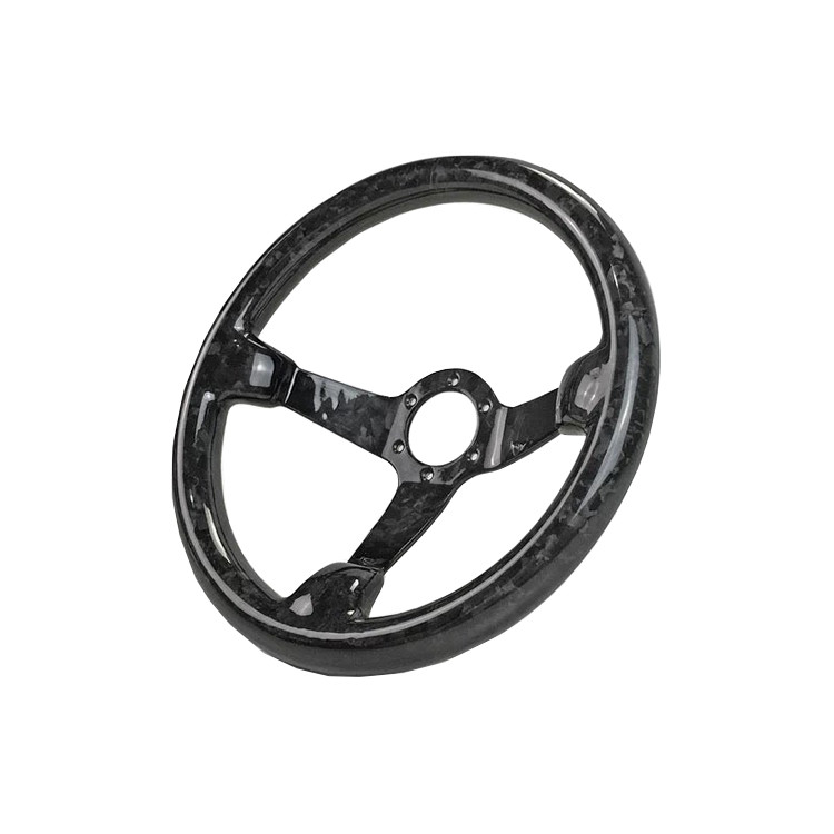 12k 24K Plain Machined Carbon Fiber Steering Wheel In Racing Car Odm