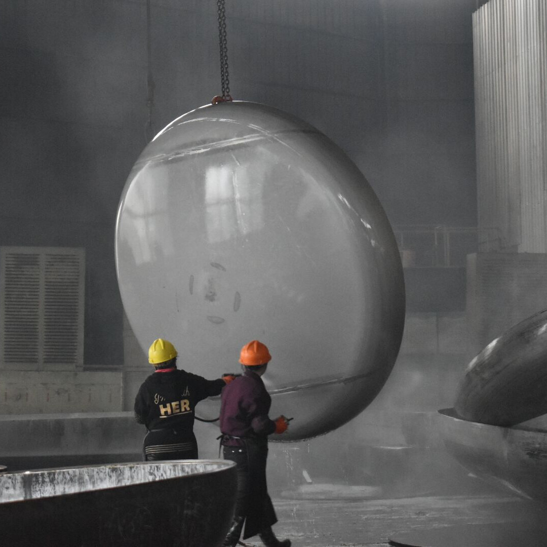 S32205 Stainless Tank Heads Hemispherical Head Pressure Vessel In Aviation